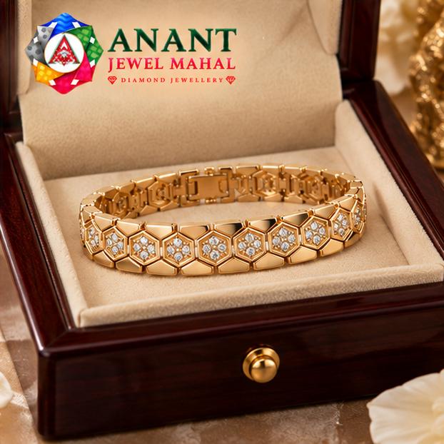 Bracelet - Hexagonal Designer Stone Bracelet
