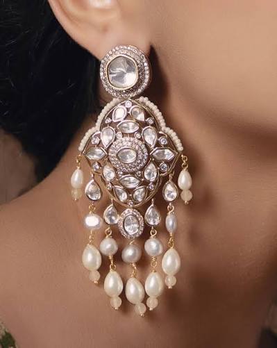 Bridal Gold Hoop Earrings