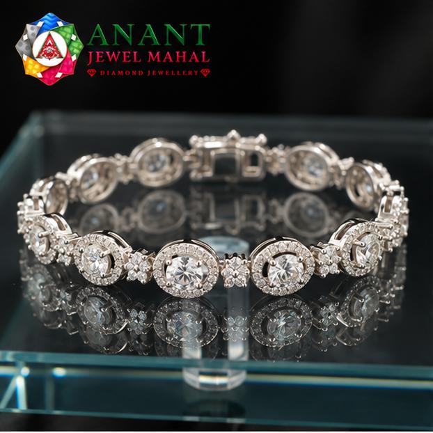 Bracelet - Round Stone Designer Tennis Bracelet
